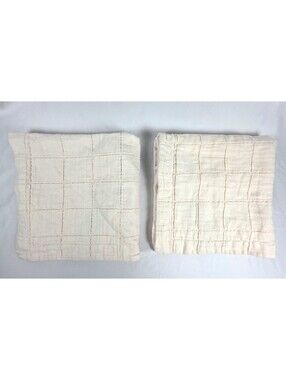 Coyuchi Organic Cotton Linen Blend Pillow Sham Euro 30"x30" Portugal Pre-owned